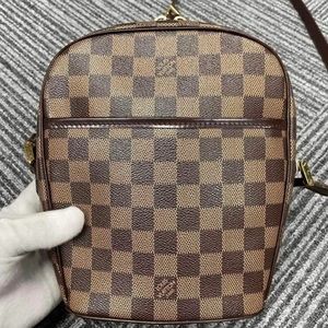 LOUIS VUITTON   Shoulder Bag Ipanema PM Damier Ebenu Damier canvas